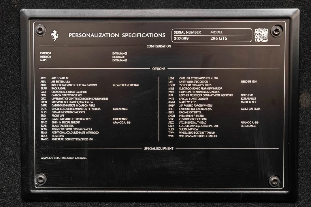 2024 Ferrari 296 GTS - Image 25 of 31