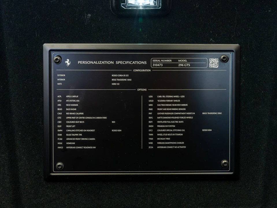 2024 Ferrari 296 GTS - Image 23 of 31