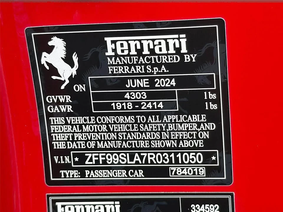 2024 Ferrari 296 GTB - Image 17 of 17