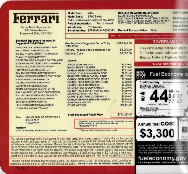 2024 Ferrari SF90 Spider - Image 3 of 31