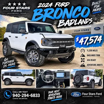 2024 Ford Bronco Badlands Sport Utility 4D