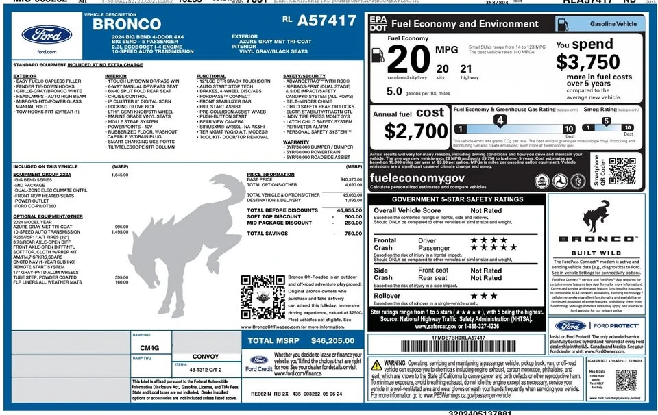 2024 Ford Bronco 6th Gen - Image 7 of 7