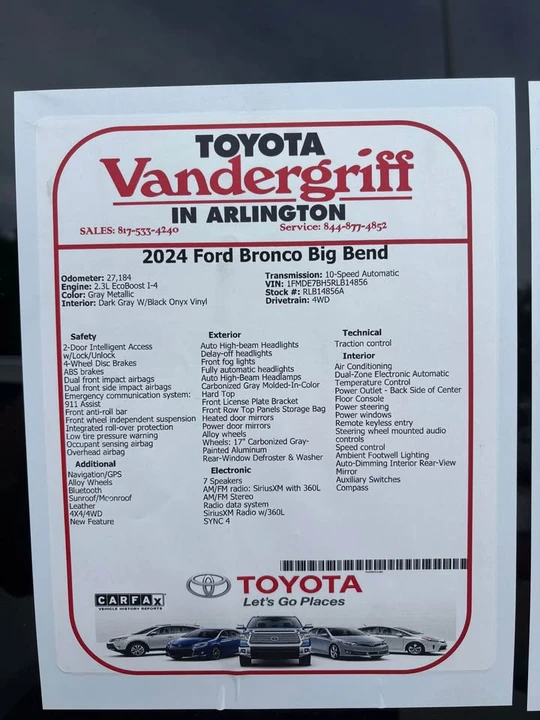 2024 Ford Bronco 6th Gen - Image 9 of 9