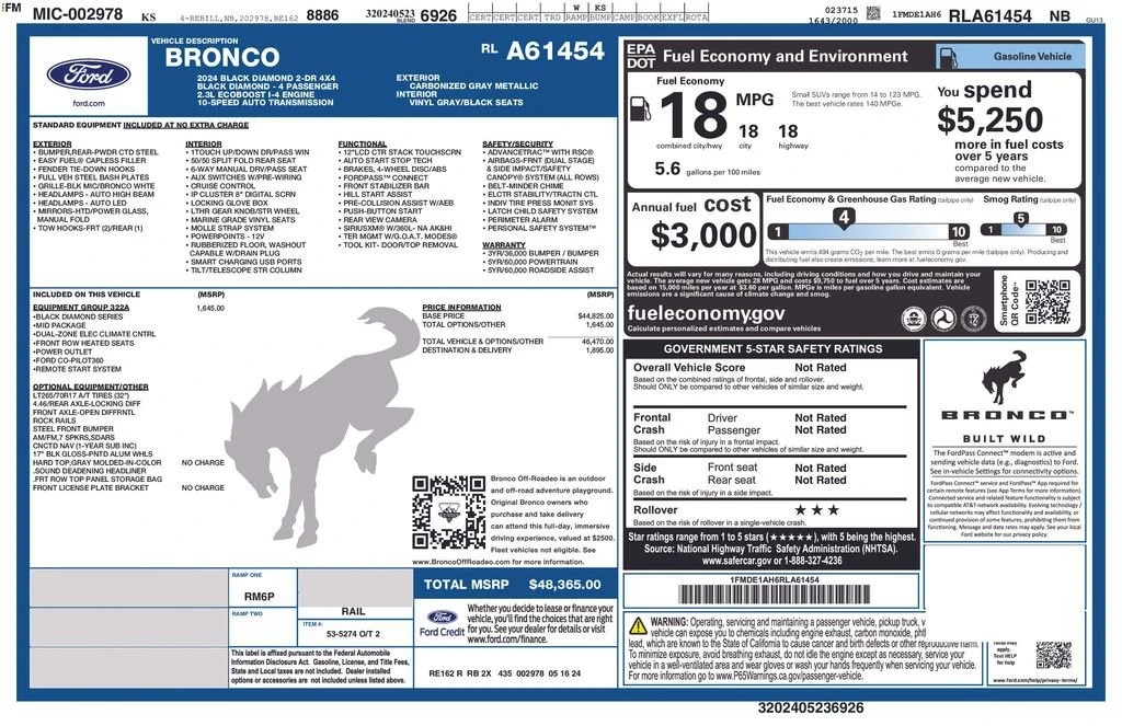 2024 Ford Bronco 6th Gen - Image 12 of 12