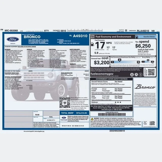 2024 Ford Bronco 6th Gen - Image 5 of 12