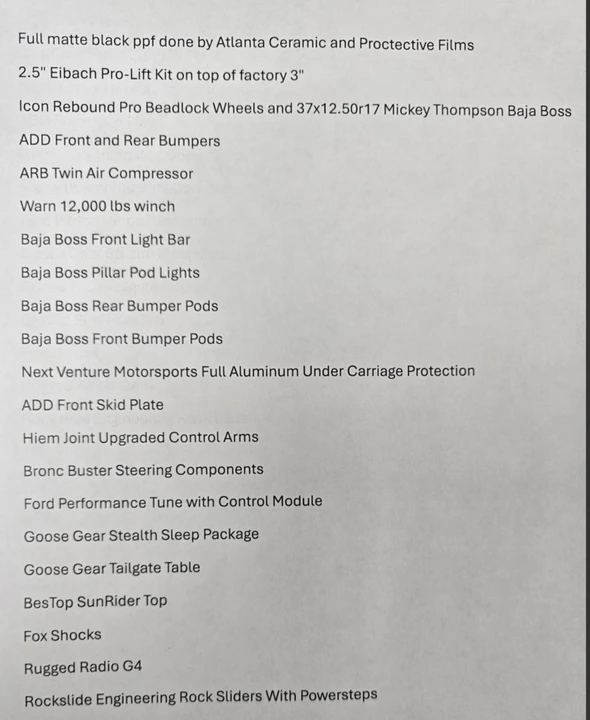 2024 Ford Bronco Raptor 6th Gen - Image 21 of 21