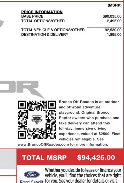 2024 Ford Bronco Raptor 6th Gen - Image 11 of 12