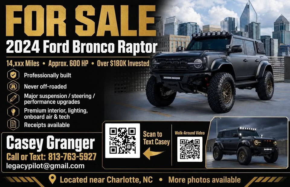 2024 Ford Bronco Raptor 6th Gen - Image 15 of 18