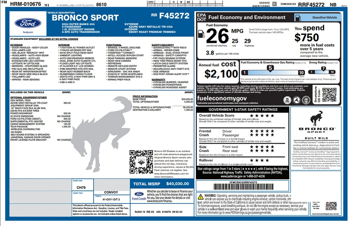 2024 Ford Bronco 6th Gen - Image 2 of 24