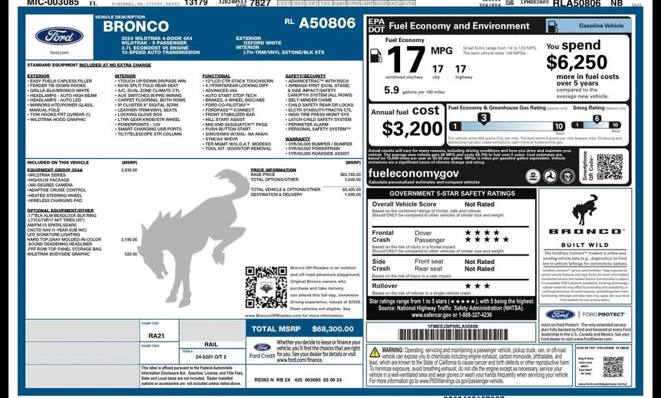 2024 Ford Bronco 6th Gen - Image 18 of 18