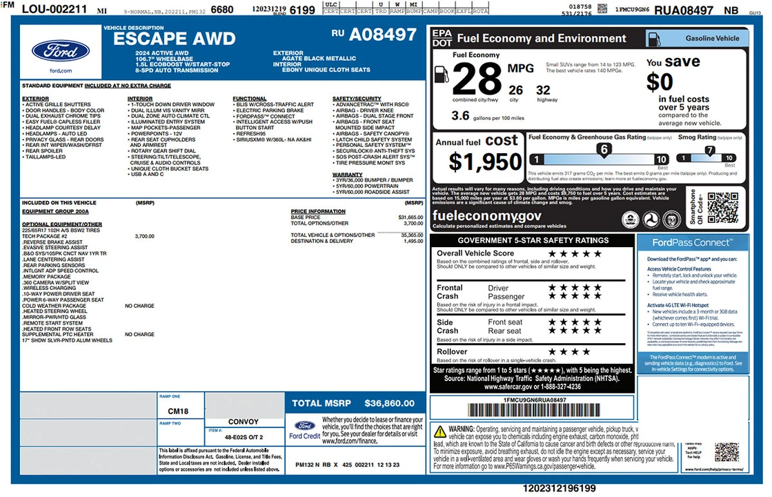 2024 Ford Escape - Image 10 of 12