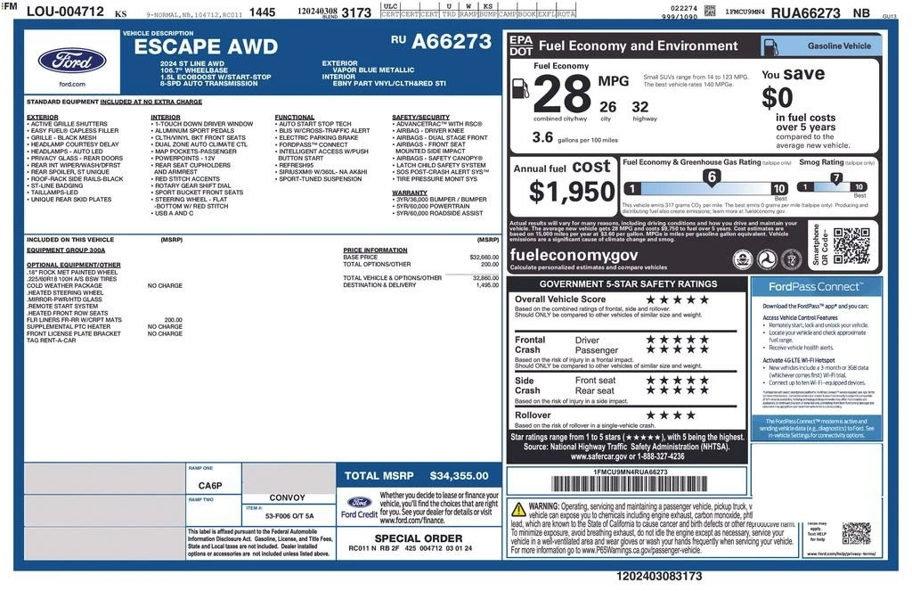 2024 Ford Escape - Image 12 of 12