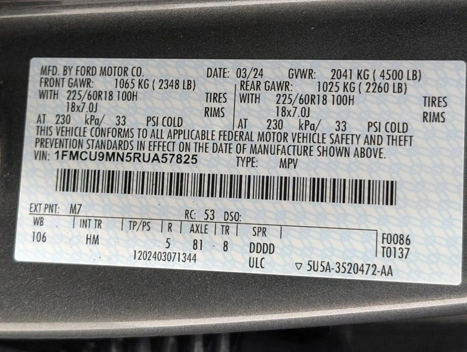 2024 Ford Escape - Image 11 of 13