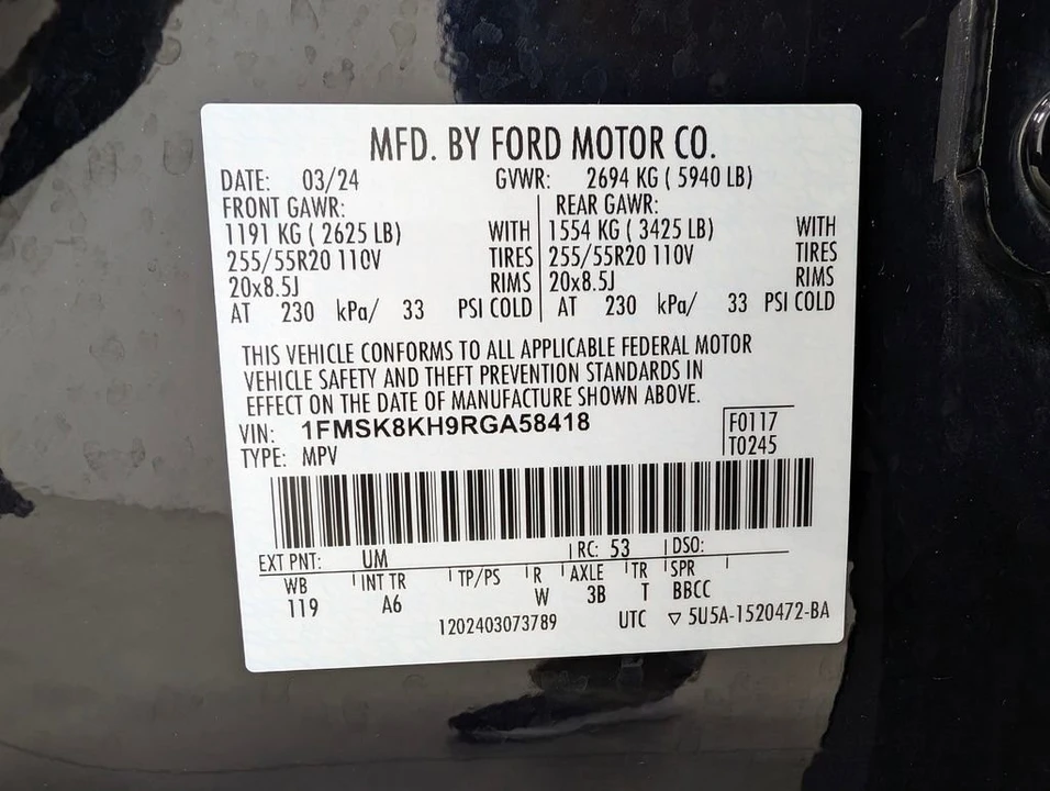 2024 Ford Explorer 6th Gen - Image 10 of 13