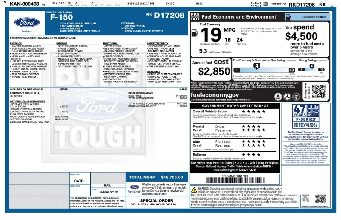 2024 Ford F-150 14th Gen - Image 4 of 31
