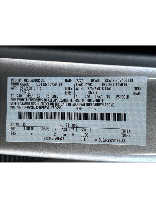 2024 Ford F-150 14th Gen - Image 11 of 12