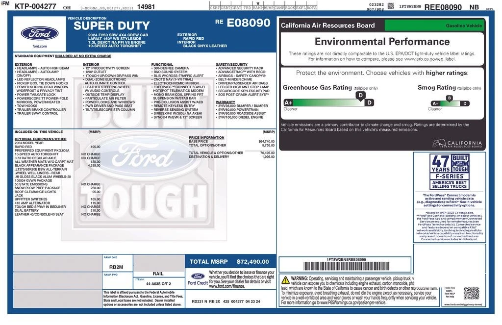 2024 Ford Super Duty 5th Gen - Image 6 of 12