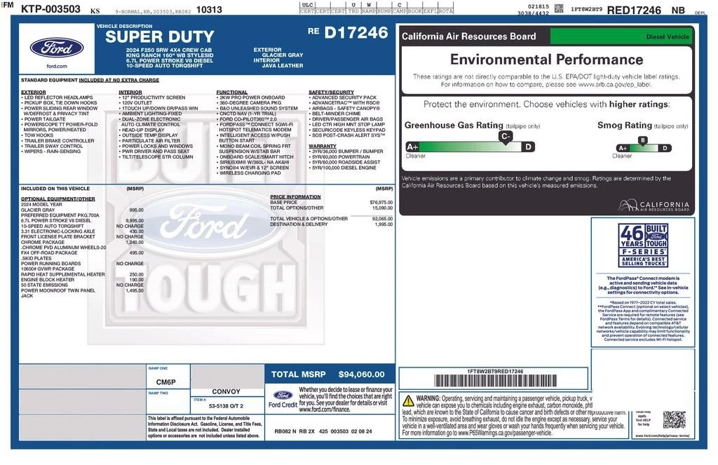 2024 Ford Super Duty 5th Gen - Image 2 of 2