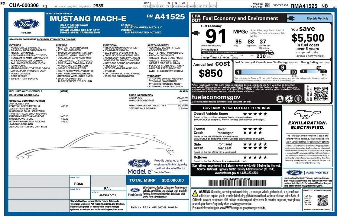 2024 Ford Mustang Mach-E - Image 9 of 16