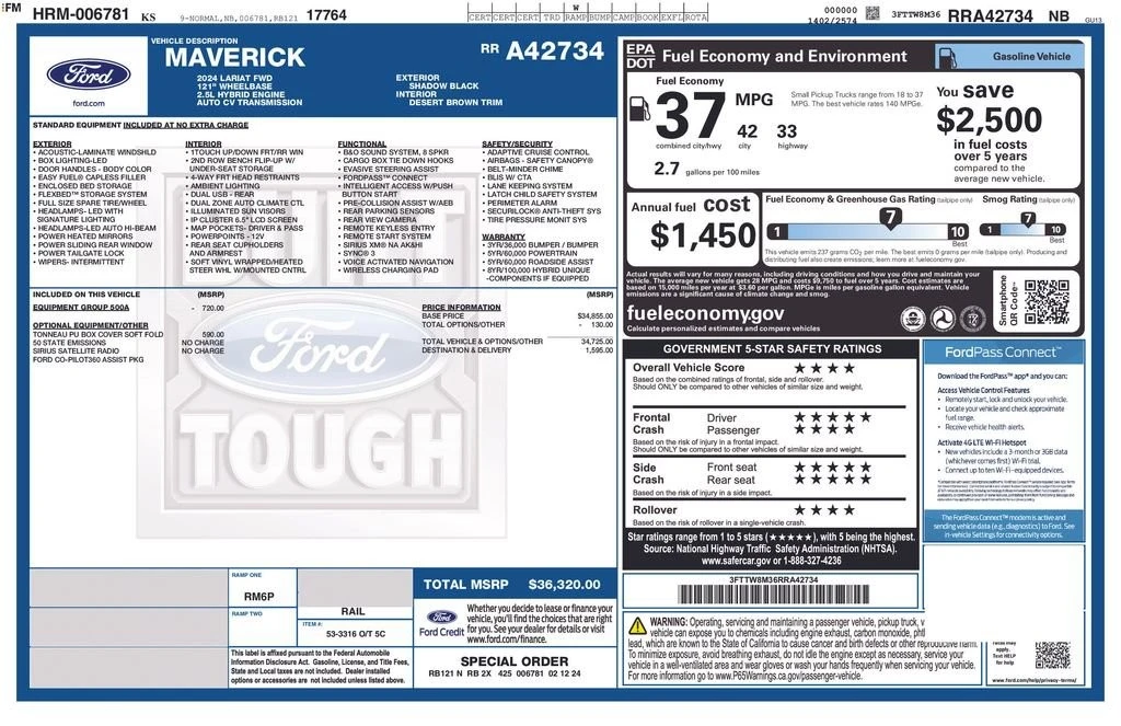2024 Ford Maverick - Image 12 of 13