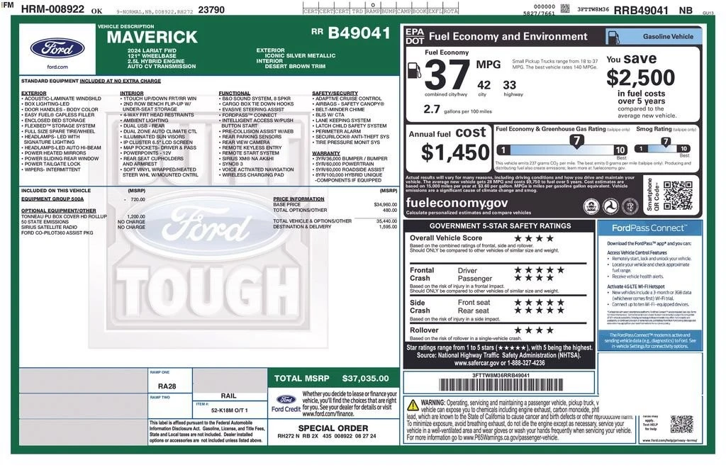 2024 Ford Maverick - Image 29 of 29