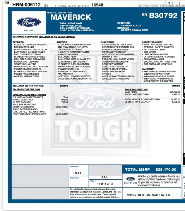 2024 Ford Maverick - Image 2 of 25