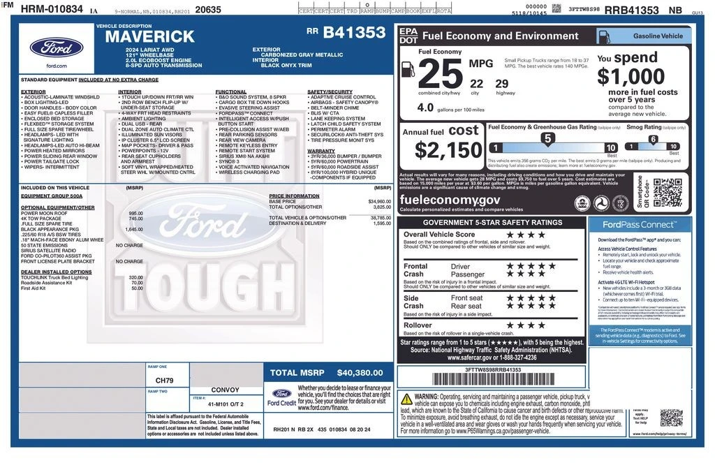 2024 Ford Maverick - Image 4 of 31