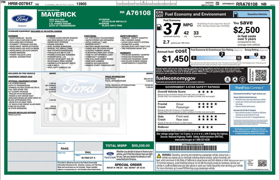 2024 Ford Maverick - Image 2 of 19
