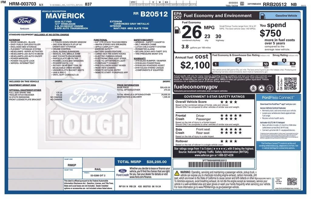 2024 Ford Maverick - Image 26 of 26