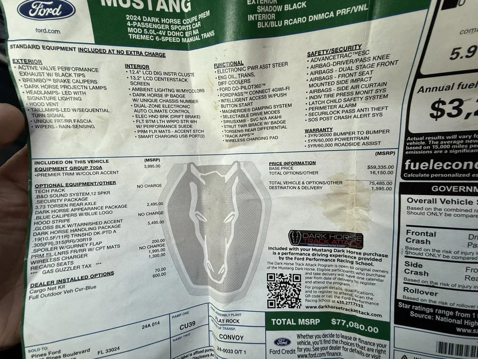 2024 Ford S650 Mustang Dark Horse - Image 28 of 31
