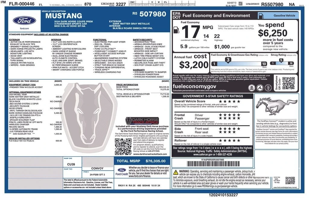 2024 Ford S650 Mustang - Image 6 of 12