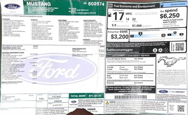 2024 Ford S650 Mustang - Image 6 of 12