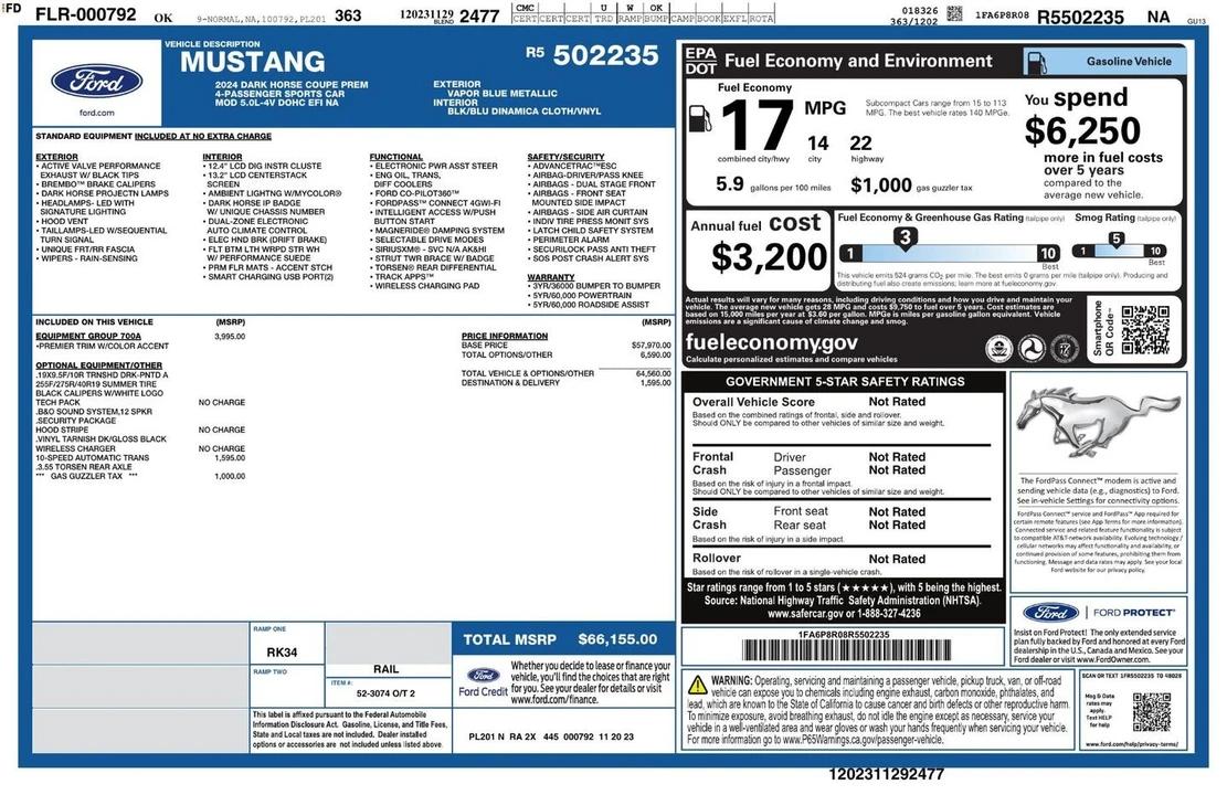 2024 Ford S650 Mustang Dark Horse - Image 7 of 31