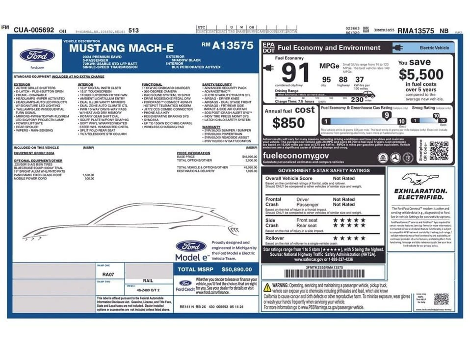 2024 Ford Mustang Mach-E - Image 2 of 10
