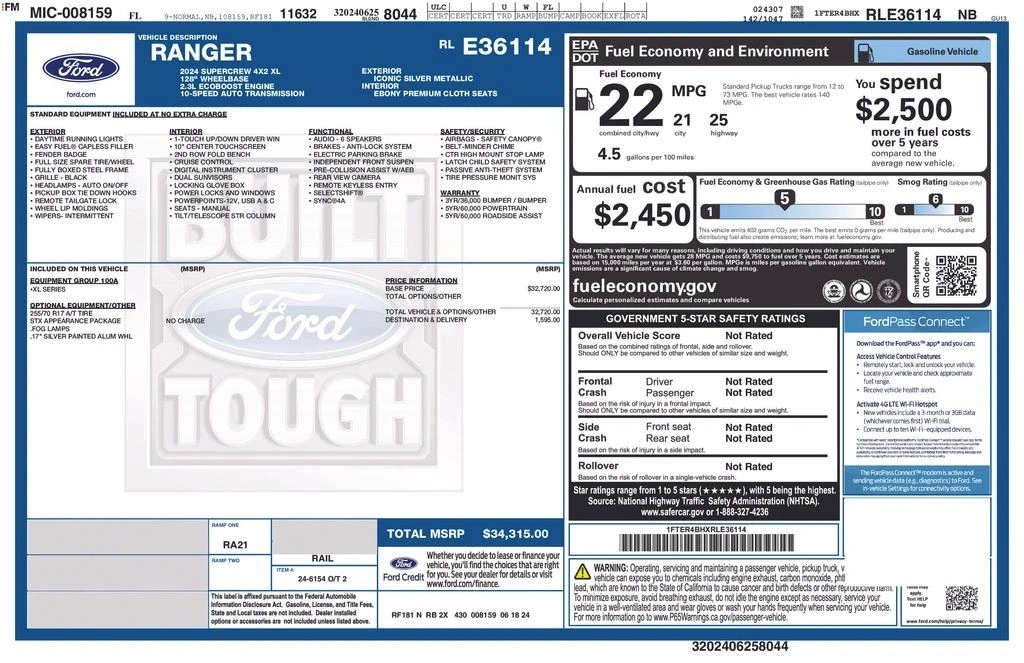 2024 Ford Ranger 5th Gen - Image 3 of 5