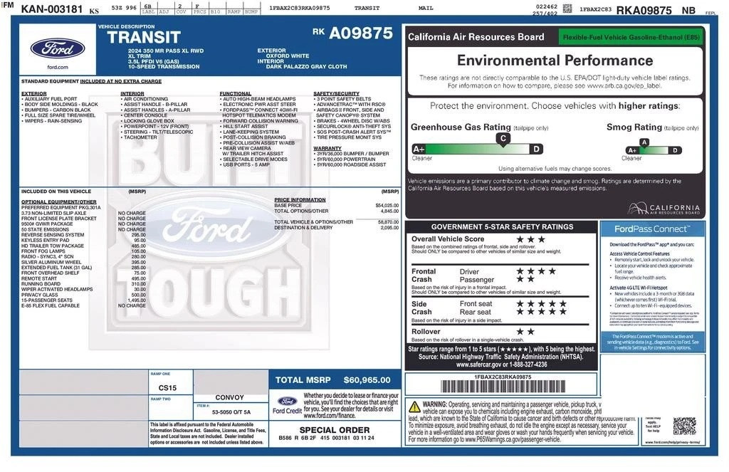 2024 Ford Transit - Image 25 of 25