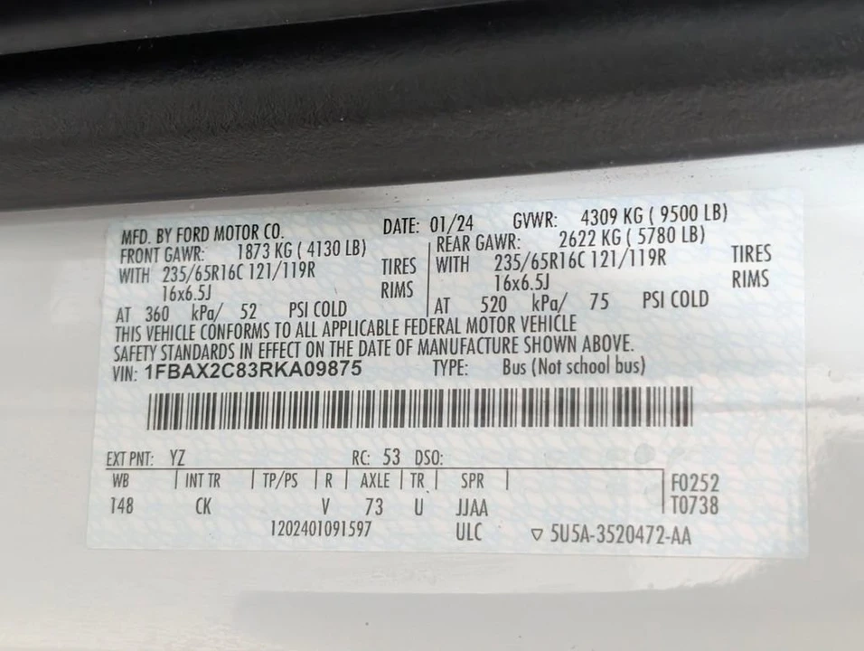 2024 Ford Transit - Image 22 of 26