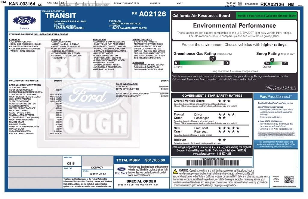 2024 Ford Transit - Image 23 of 23