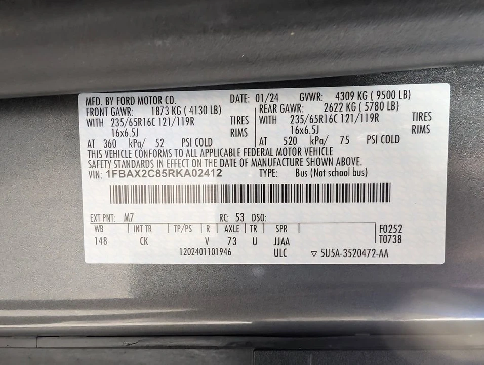 2024 Ford Transit - Image 22 of 27