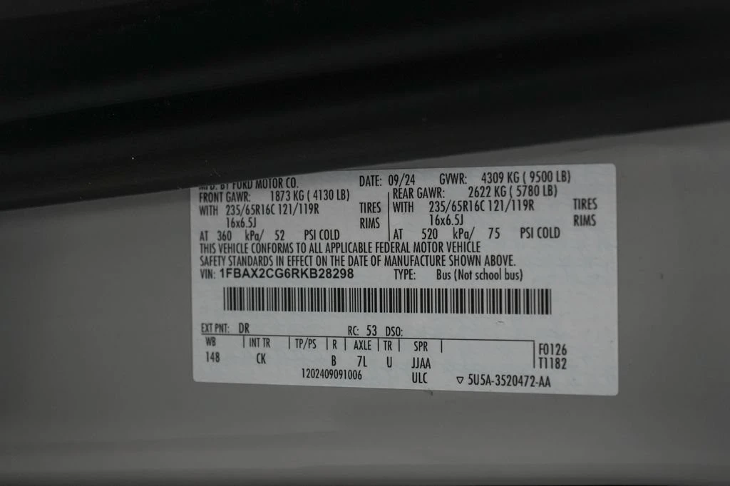 2024 Ford Transit - Image 25 of 25
