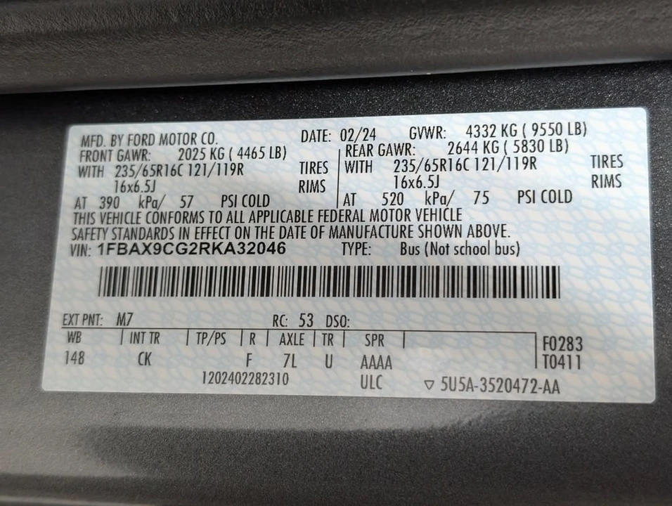2024 Ford Transit - Image 20 of 25