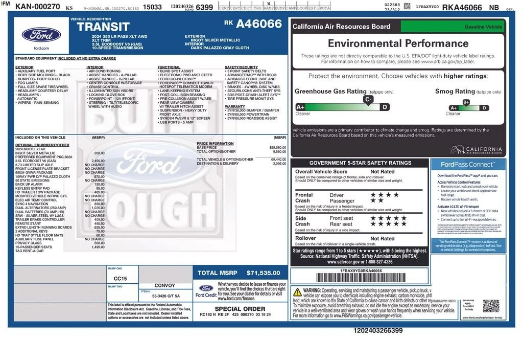 2024 Ford Transit - Image 28 of 28