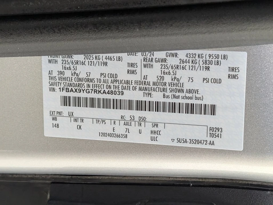 2024 Ford Transit - Image 22 of 27
