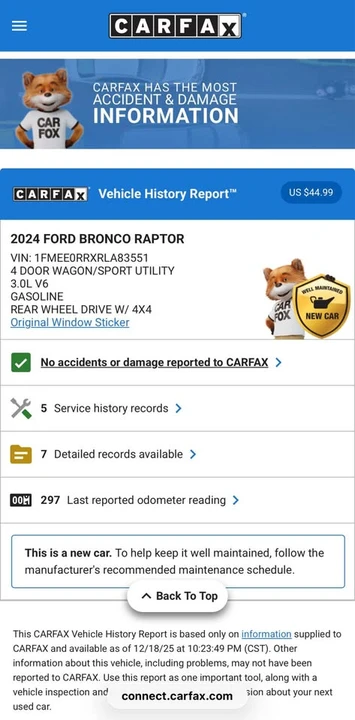 2024 Ford Bronco Raptor 6th Gen - Image 3 of 4