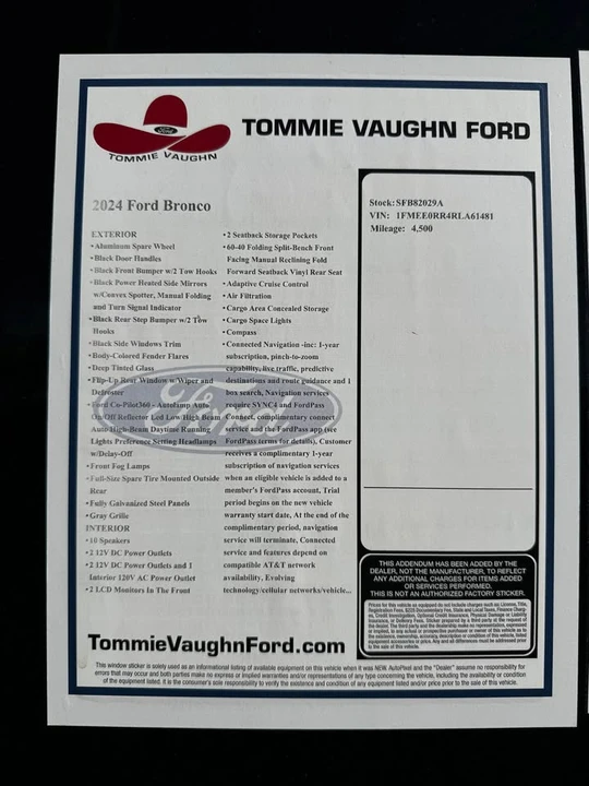 2024 Ford Bronco Raptor 6th Gen - Image 12 of 12