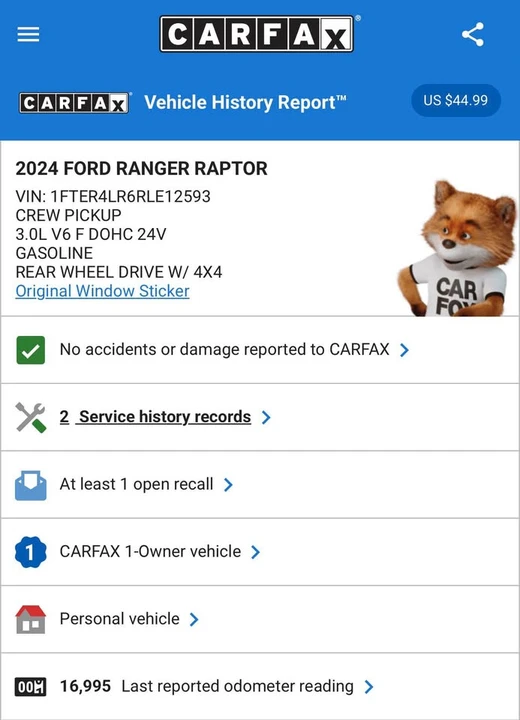 2024 Ford Ranger Raptor 5th Gen - Image 14 of 15