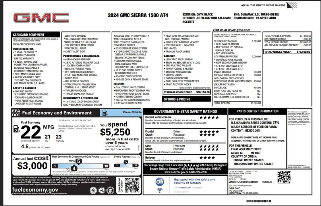 2024 GMC Sierra 5th Gen - Image 6 of 12