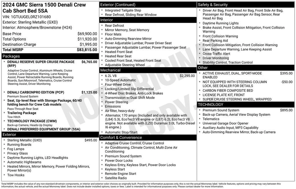 2024 GMC Sierra 5th Gen - Image 4 of 12