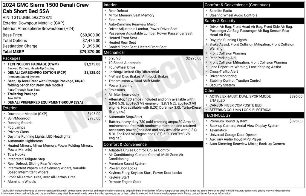 2024 GMC Sierra 5th Gen - Image 2 of 2
