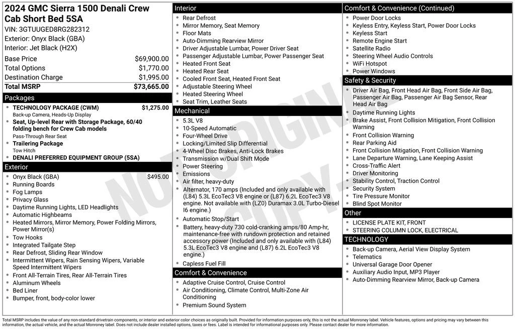 2024 GMC Sierra 5th Gen - Image 4 of 31